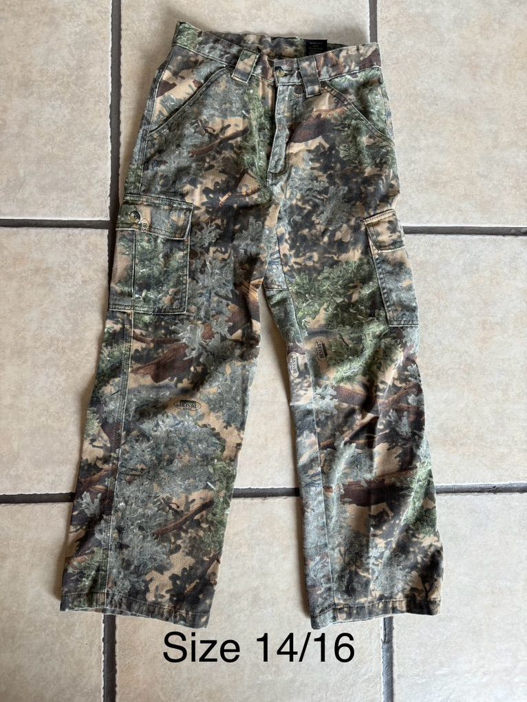 Youth Camo Hunting Pants Size 14/16