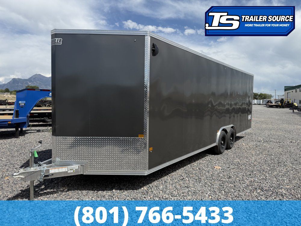 8.5x24 Alcom Aluminum EZ Hauler XLT Auto Trailer - 7'0" Interior - 10K GVWR -