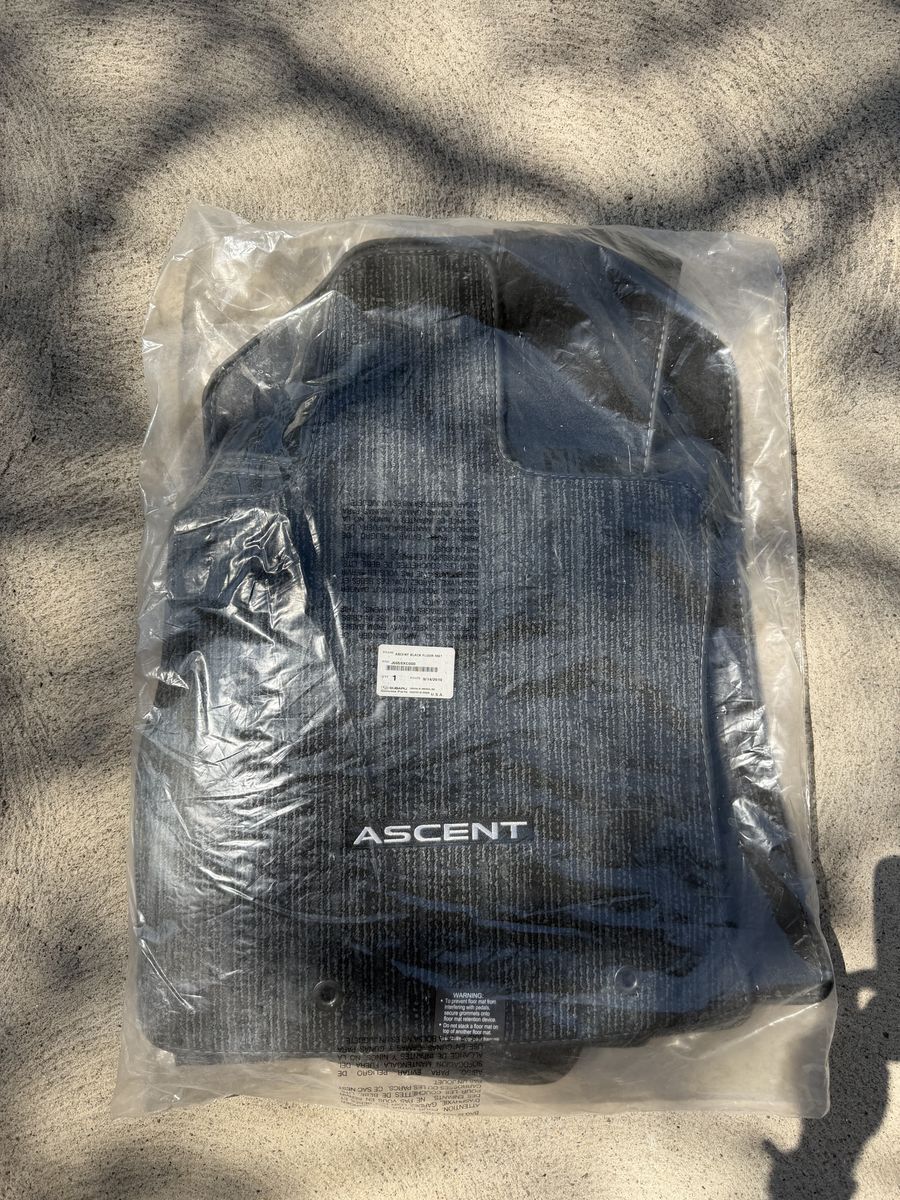 2020 Subaru Ascent Black Floor Mat Set- Genuine OEM Part J505SXC000