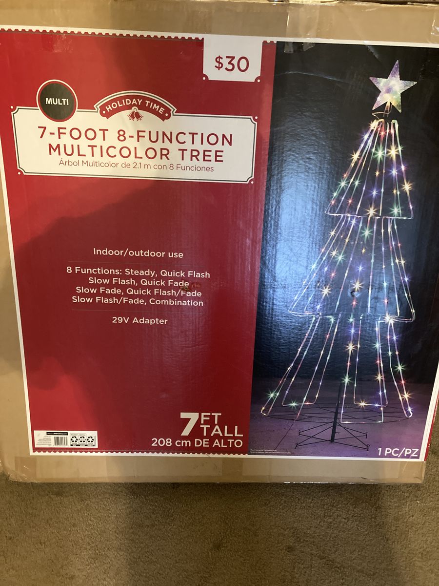 Holiday Time 7 Foot 8 Function Multicolor Tree Like New