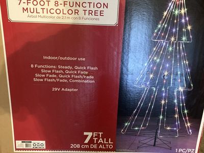 Holiday Time 7 Foot 8 Function Multicolor Tree Like New