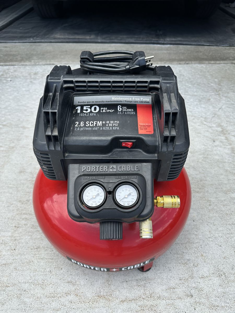 Porter Cable 6 Gal Pancake Compressor