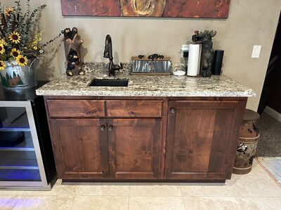 Wet Bar Cabinitets With Granite Countertop