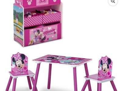 4-Piece Wood Toddler Playroom Set