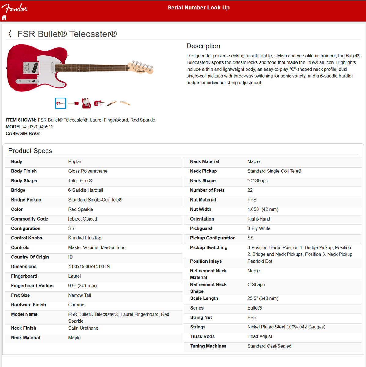 Fender Squier Bullet Telecaster