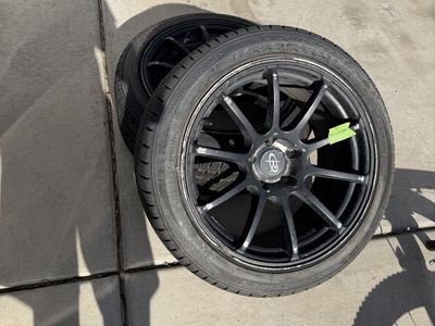 Two Toyo Celsius II 235/45R18 mounted. Almost new