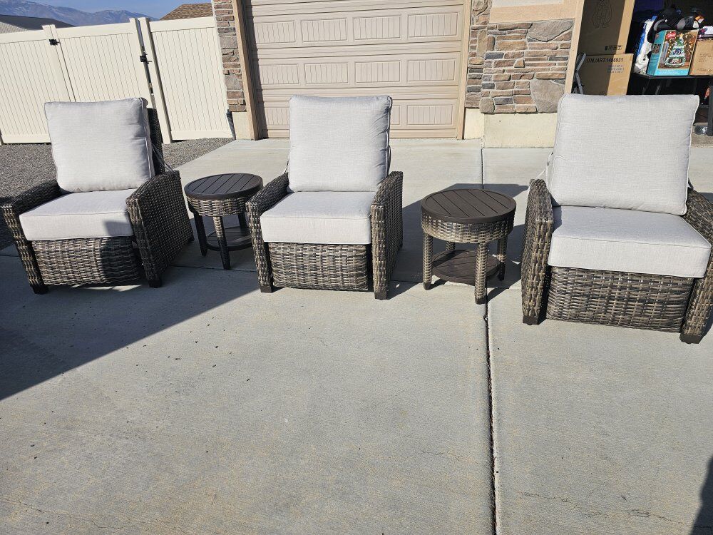 lazy boy 5 pc reclining outdoor set