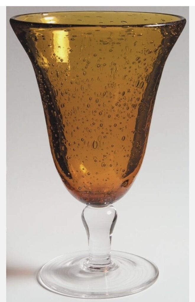 Artland Iris Amber Glass Set Of 4