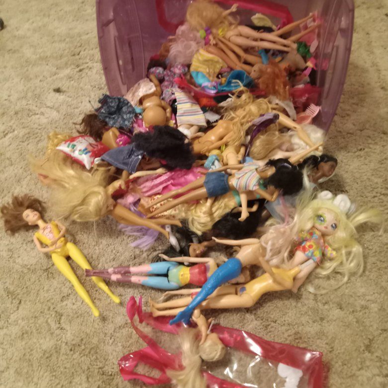 Box of barbies $66 obo
