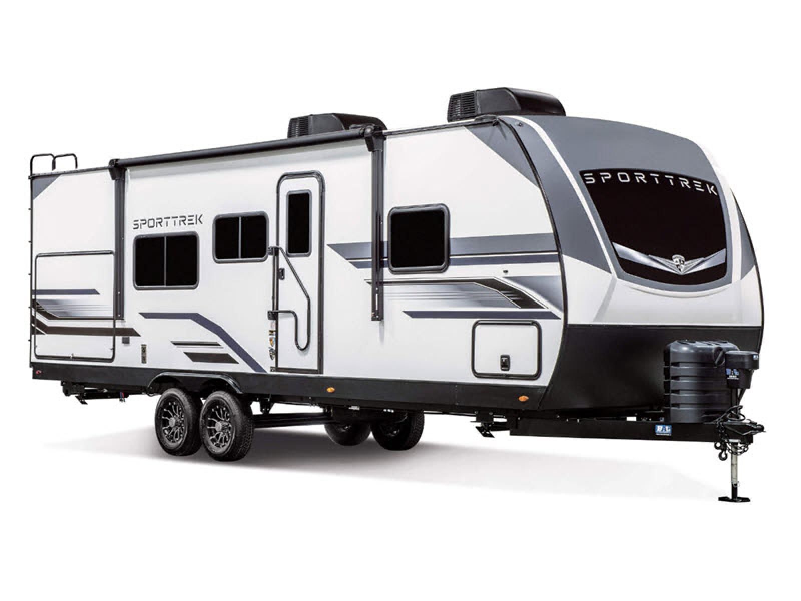 2026 Venture RV SportTrek ST327VIK Travel Trailer Bunkhouse|Front Bedroom|Kitchen Island|Outdoor Entertainment|Outdoor Kitchen