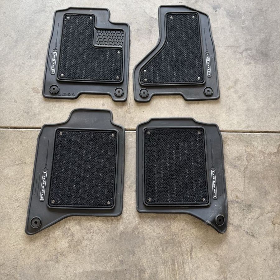 Limited Edition Black Rubber and Carpet Floor Mats Set for 5th gen Ram Truck