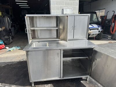 Stainless Steel Two Piece Cabinet