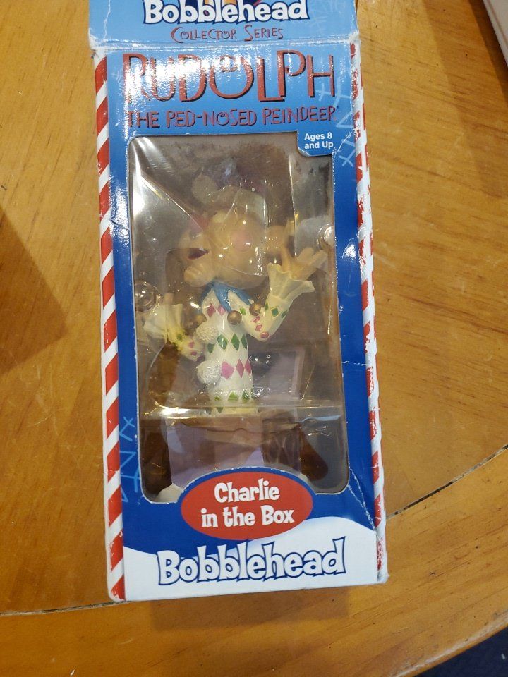 bobblehead rudolph Charlie in box