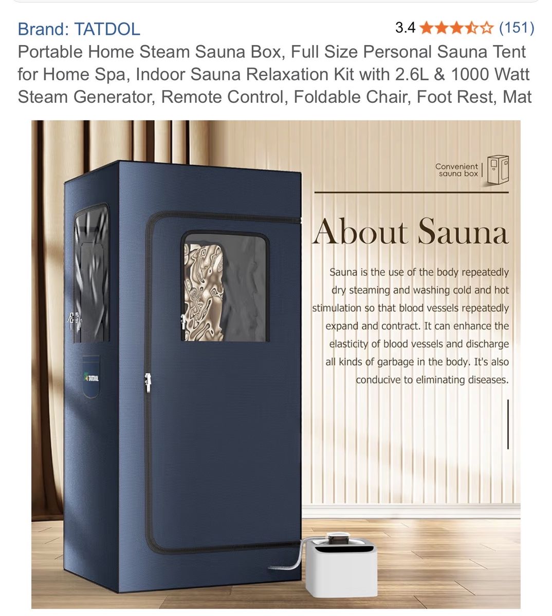 Steam Sauna Tent Sent
