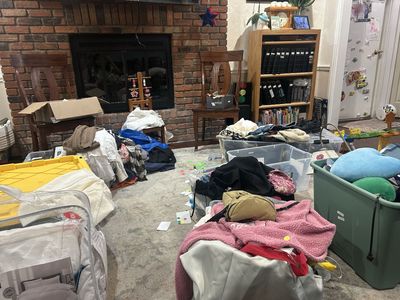 *** YARD SALE *** Used Clothes - Assorted Styles & Sizes - Various Conditions - Home & Dorm Wear
