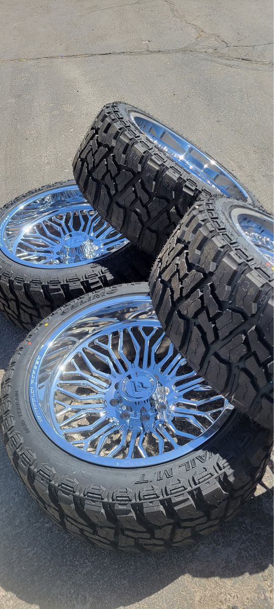 Fittipaldi Off Road FTF513 Polished Wheels 24x12 8x170 -44 with Tires
