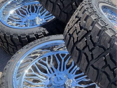 Fittipaldi Off Road FTF513 Polished Wheels 24x12 8x170 -44 with Tires