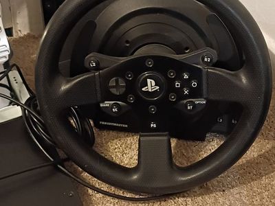 T300 Thrustmaster with wheel and gear shifter and ps3