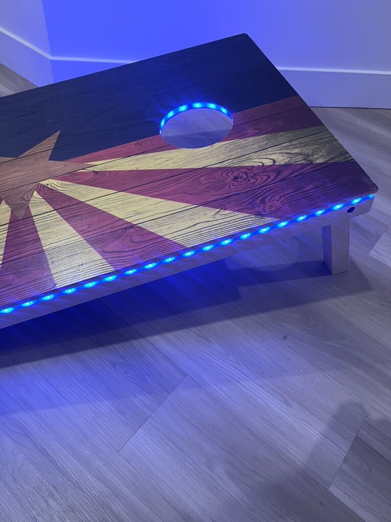 Cornhole Game Set With lights New