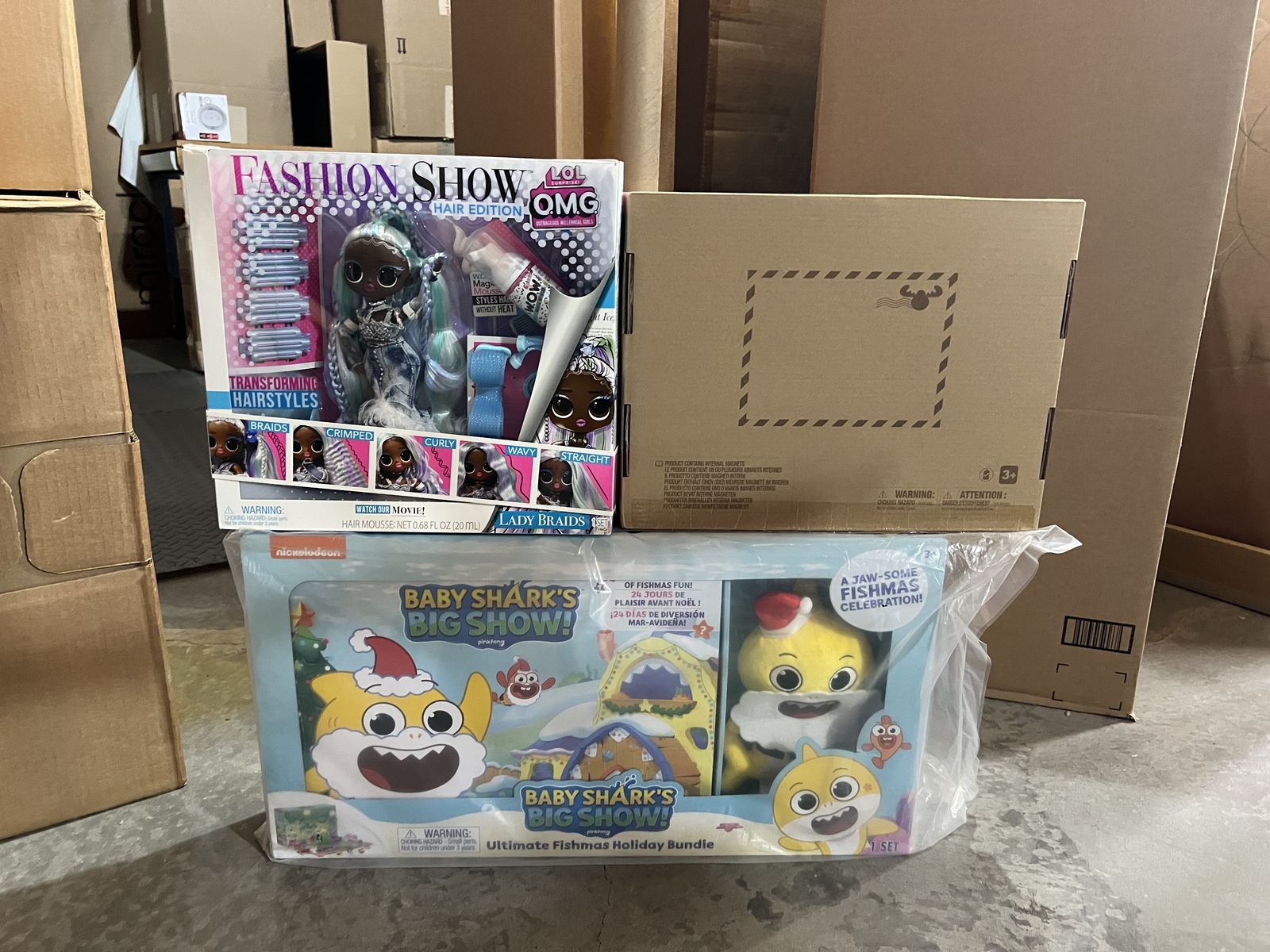 NEW: LOL, Tile Town Fire Station, Baby Shark Toys