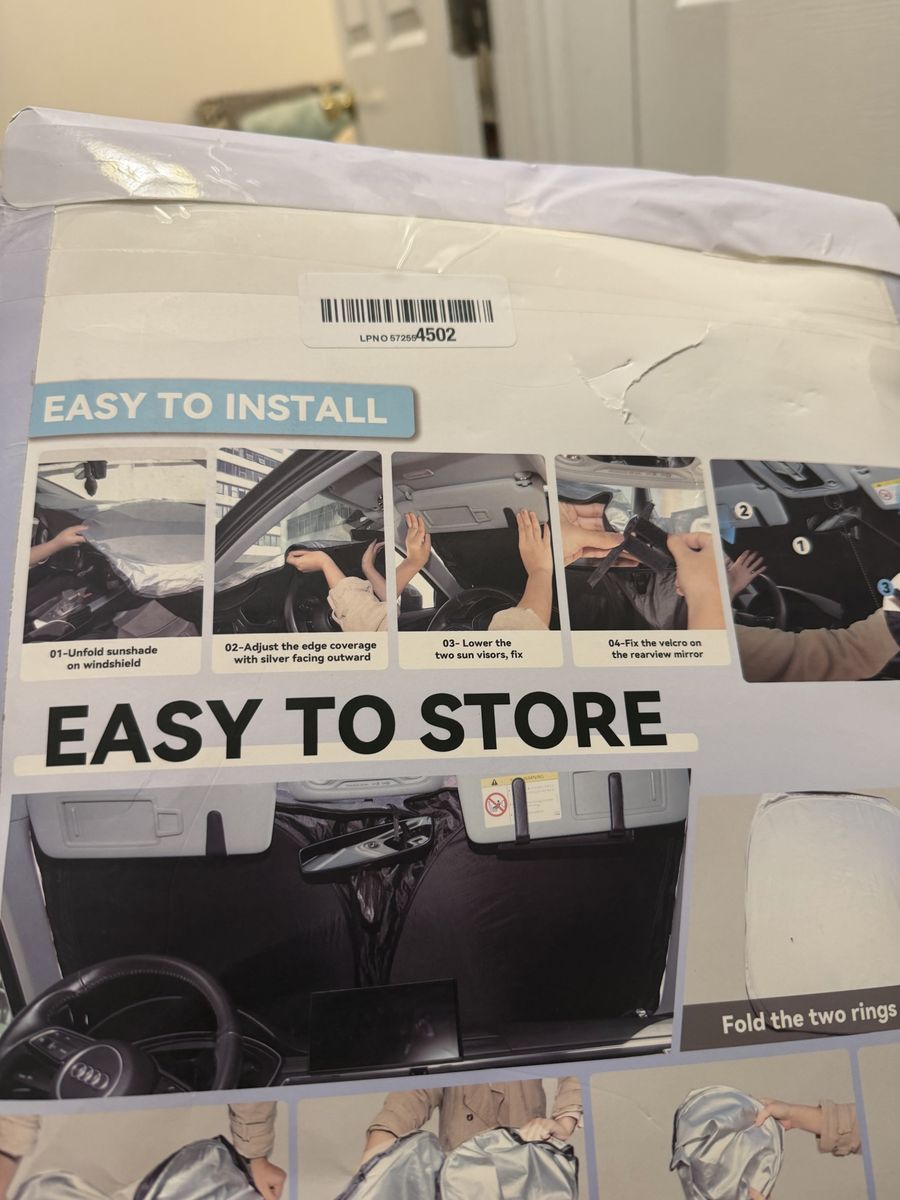 Foldable Car Windshield Sunshade UV Blocking Sun Protector