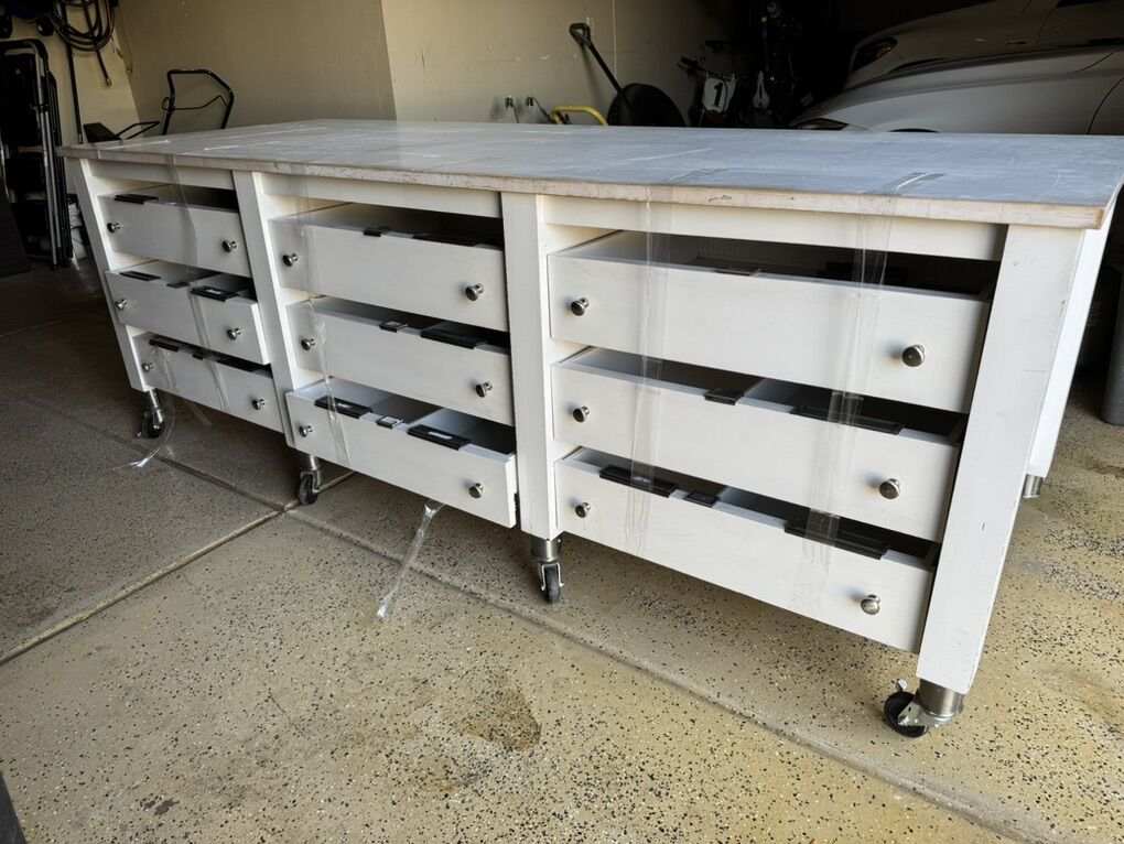 Repurposed Commercial Rolling Dresser