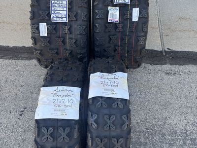 New ATV Tires - Sedona Bazooka 21x7-10 AMS Pac Trax 20x11-9