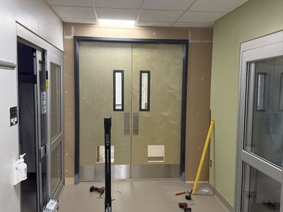 Commercial Double Metal Interior Doors with Frame and Windows 6’0 x 8’0