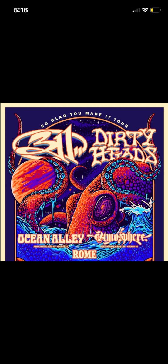 1 Ticket, seat, sec 305:   311 and Dirty Heads at Utah First Credit Union Amphitheatre (Aug 8, 2026)
