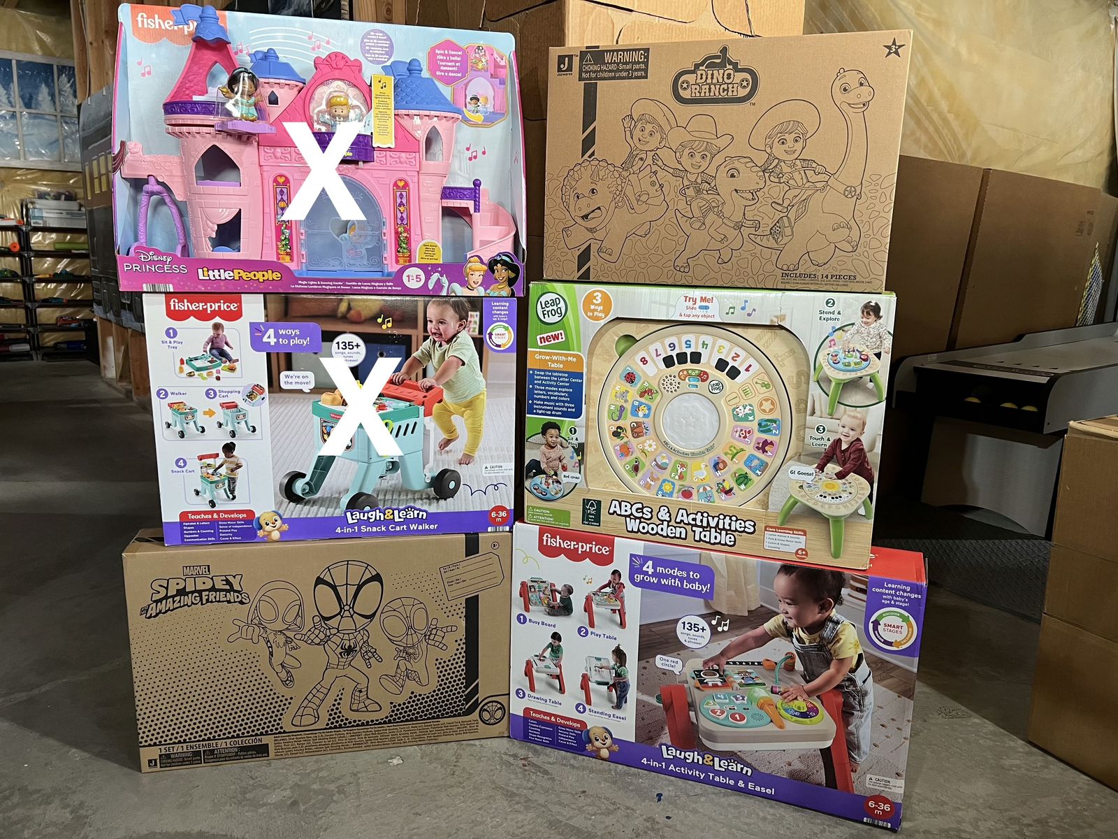 NEW: Fisher Price, Disney Dino Ranch, Spidey, Leap Frog Toys