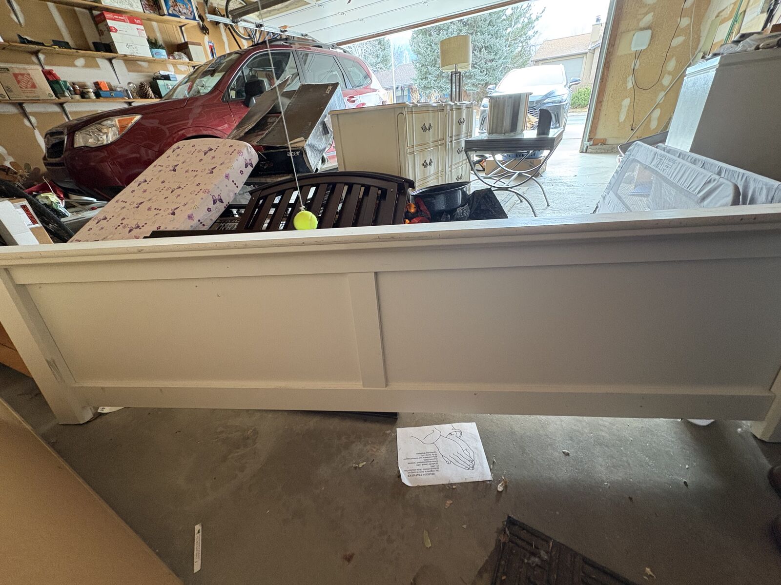 White Bed Frame King Size