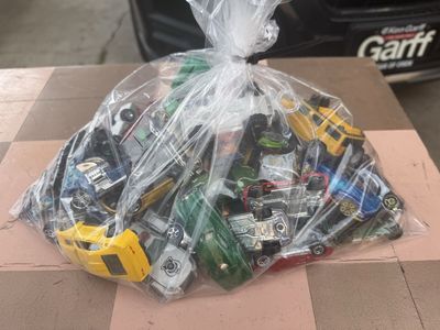 Bag of collectible toy cars