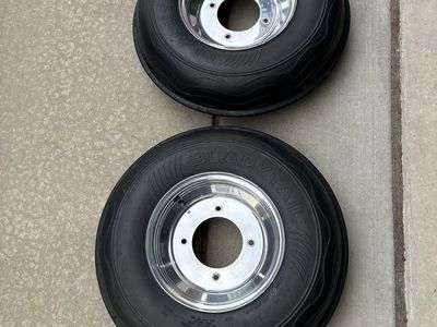 Honda Douglas blue label wheels with Blacktail front runner tires