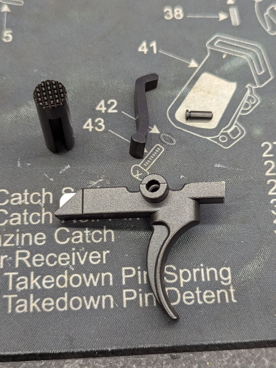 Hoffman Super Safeties (3 Position AR) D2, DLC Coated, Knurled Selector w/ CNC cut trigger