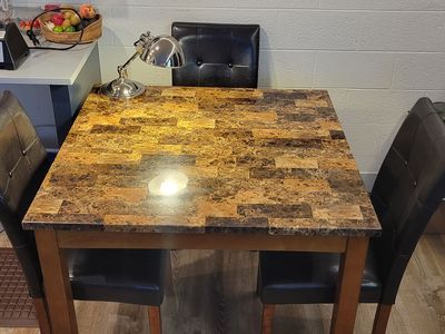 Dining Room Table + 4 Chairs