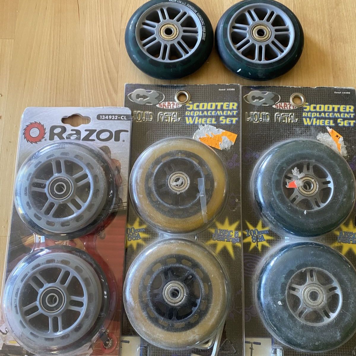 Razor and other scooter wheel sets
