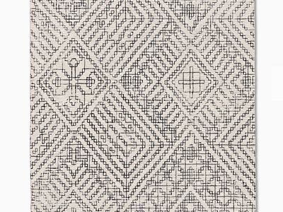 West elm stone tile rug 5x8