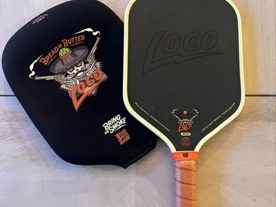 Bread & Butter Loco Hybrid Pickleball Paddle - 16mm Dual Density Foam Core, 700 Raw Carbon Fiber