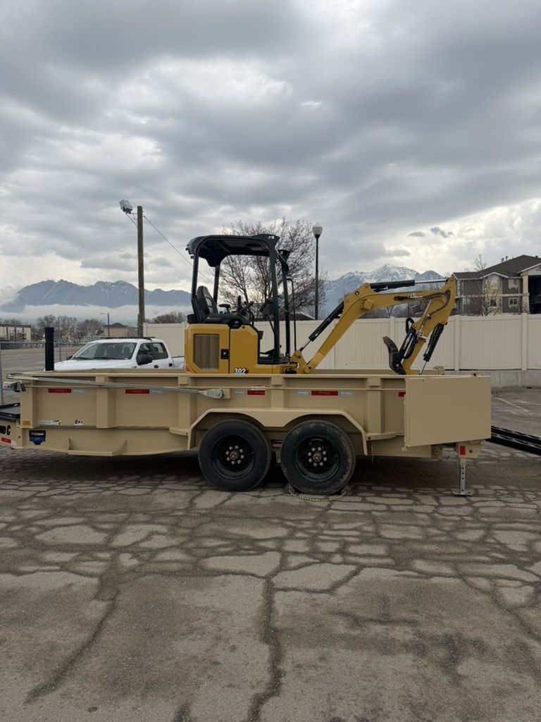 Mini Excavator + Dump Trailer Combo – Cat 301.8 / 20 class - half day options