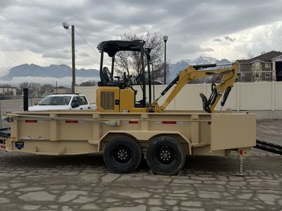 Mini Excavator + Dump Trailer Combo – Cat 301.8 / 20 class - half day options