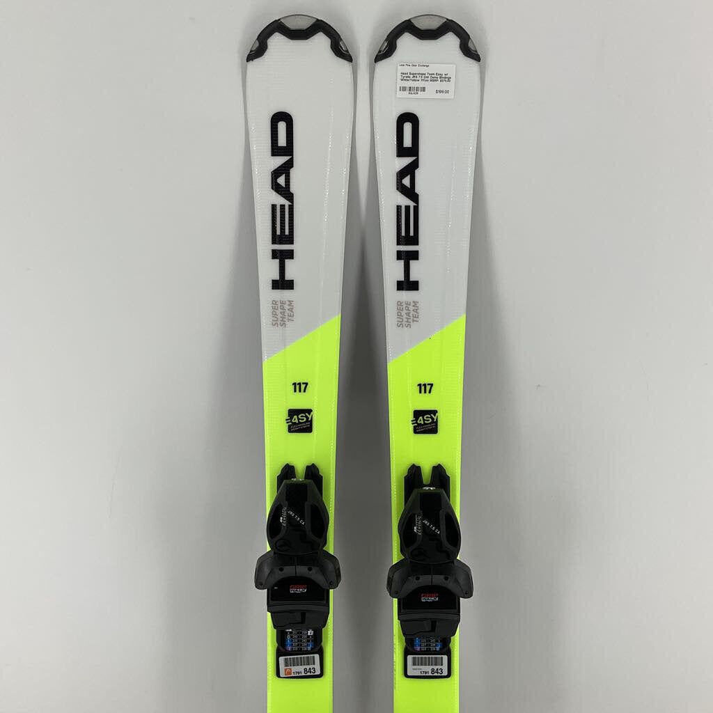 Head Supershape Team Easy w/ Tyrolia JRS 7.5 GW Demo Bindings