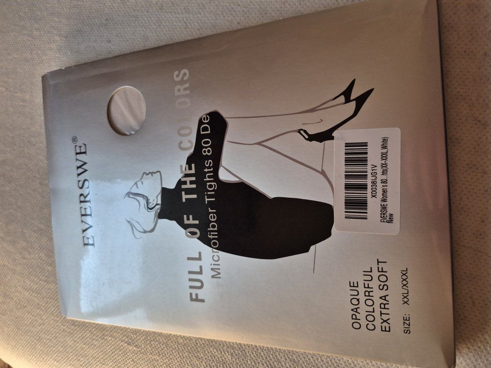 women's white tights sizes XX-XXXLXL