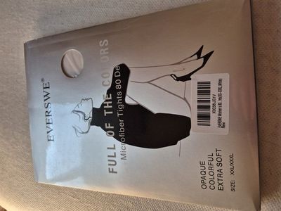women's white tights sizes XX-XXXLXL
