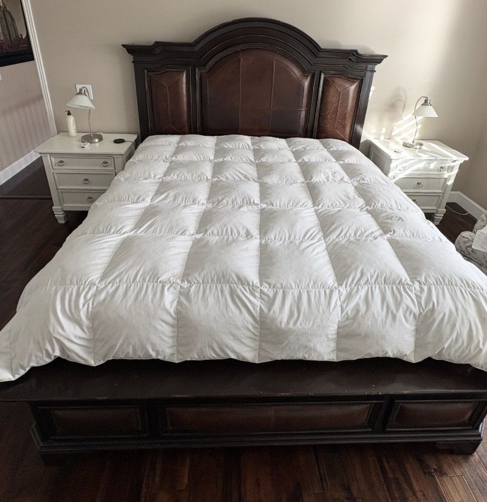 Custom Leather King Bed Frame