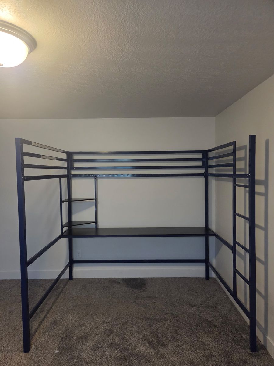 Costco loft bed/desk