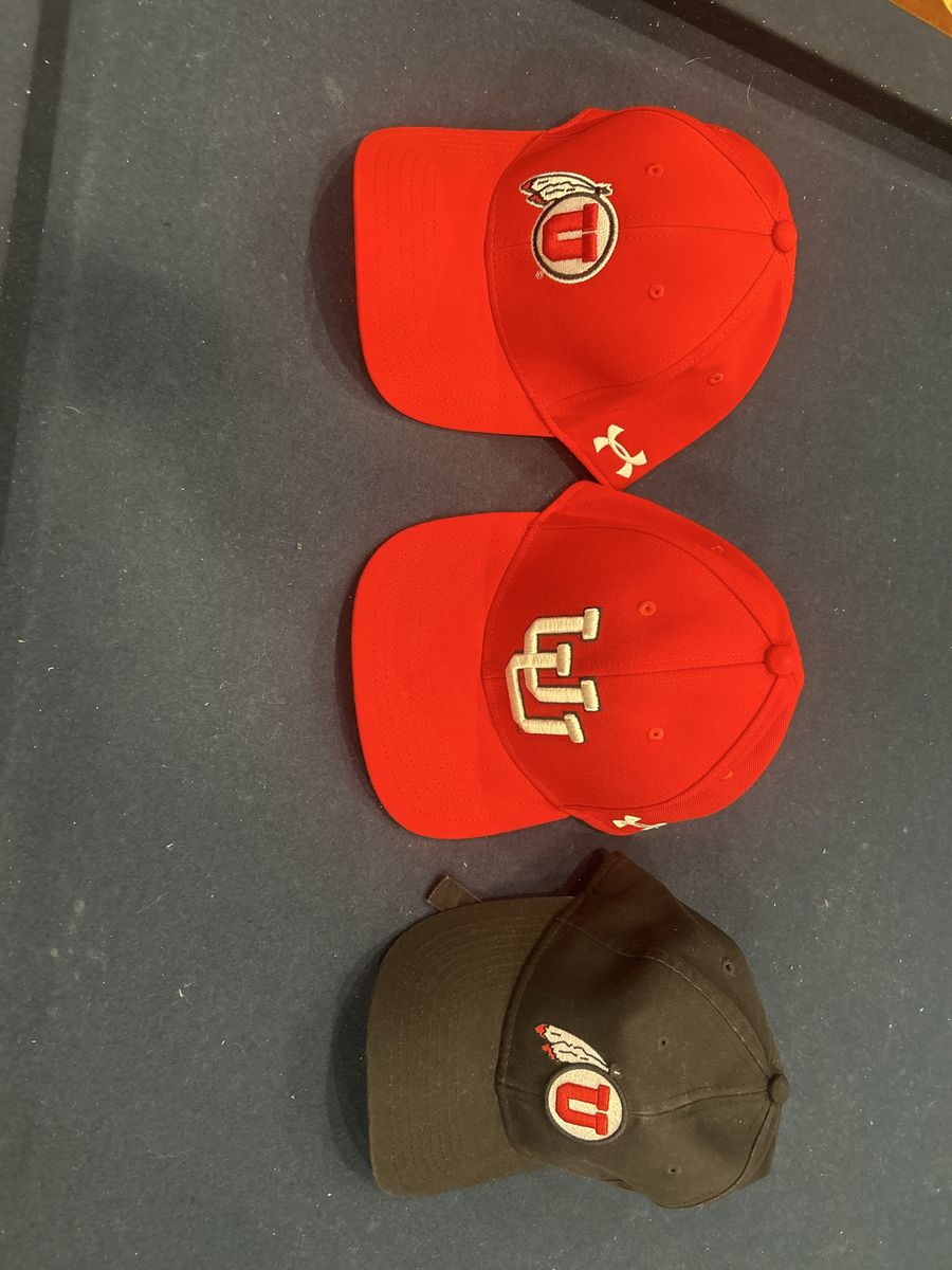 3 Utah Utes Football Caps - Under Armour, New Era, Fanatics - Red & Black