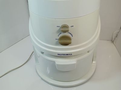 Nutrimill high speed grinder flour wheat corn rice bean rye oats grains HS4.1 working