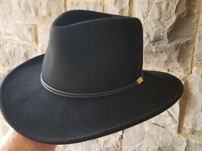 Stetson SANTA FE black Cowboy hat soft crush hat