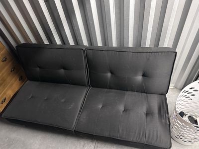 Black Futon - Compact & Versatile Sleeper Sofa