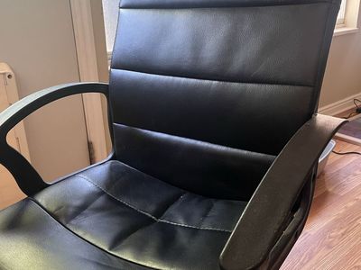 Black Ergonomic Office Chair with Lumbar Support - Used, Good Condition